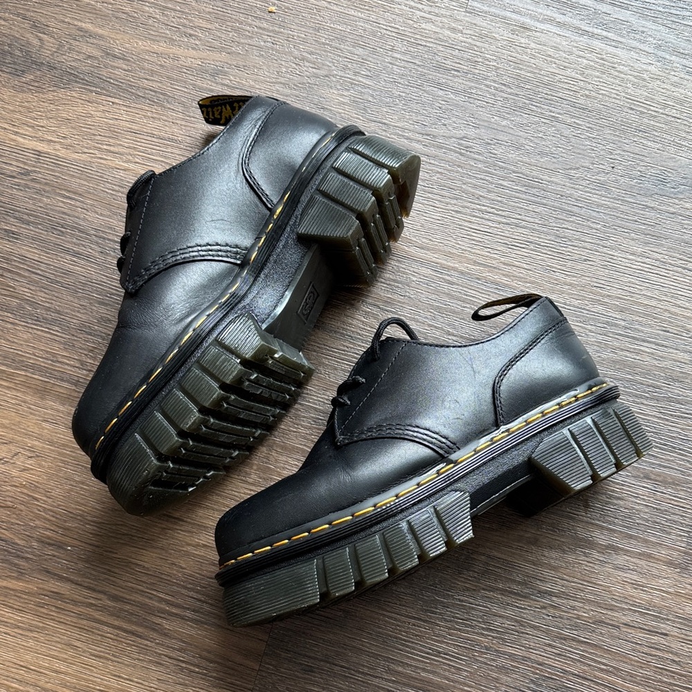 Japanese Black Platform Dr. Martens Shoes